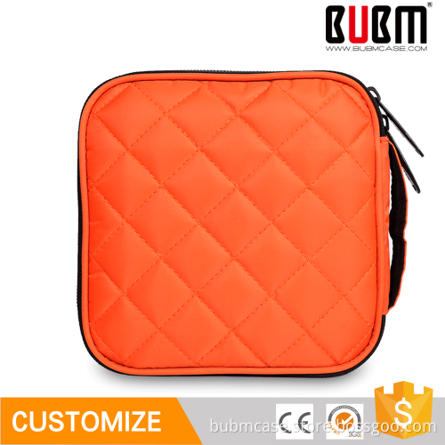 BUBM funny creative fluorescent color cd case with zipper